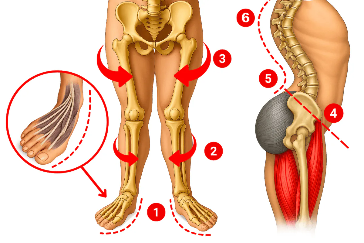 Illustration: How To Walk With Perfect Posture & No Pain