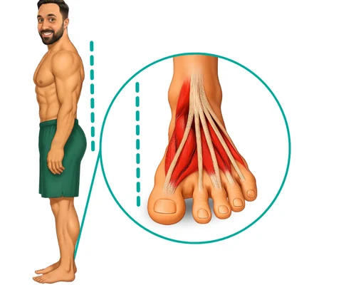Good foot posture - stable foot alignment
