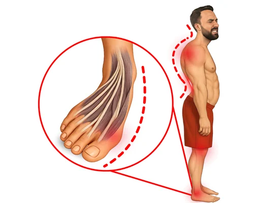 Bad foot posture - foot collapsing inward